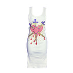 Broken Trust Bleeding Swords Rhinestone Tank