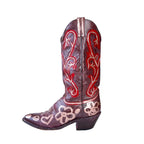 Distressed Scribbles Vintage Cowboy Boot - Size 9.5