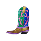 Color Outside Lines Sparkle Cowboy Boot - Size 9
