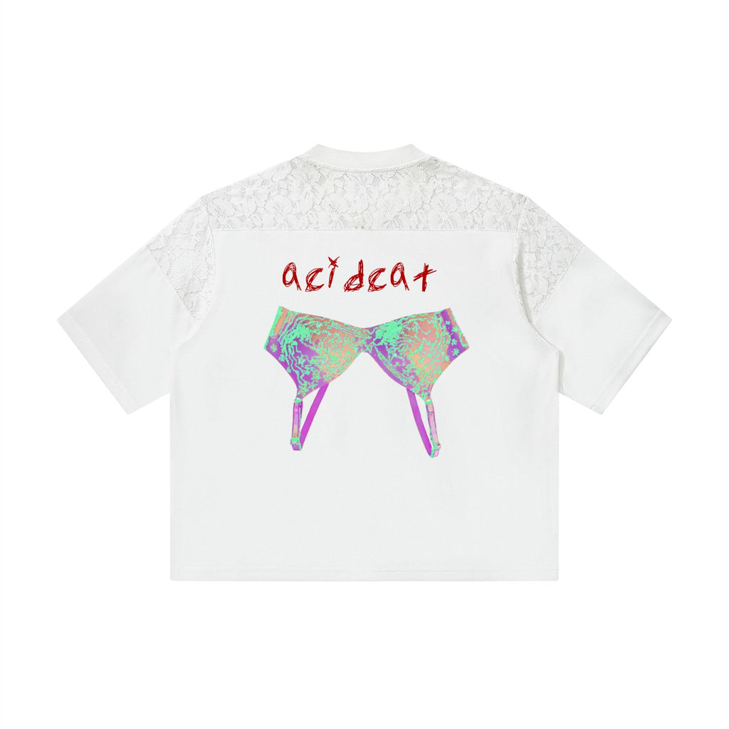 *PRE-ORDER* Upside Down Bra Vibe Etcetera White Lace Mesh Jersey