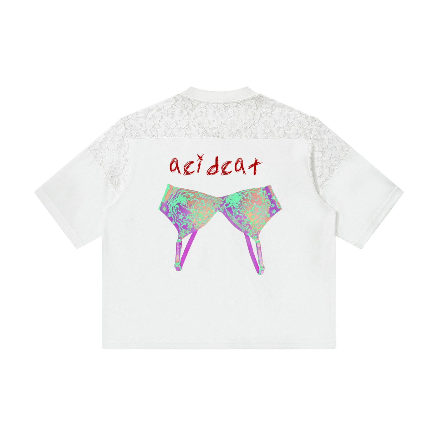 *PRE-ORDER* Upside Down Bra Vibe Etcetera White Lace Mesh Jersey