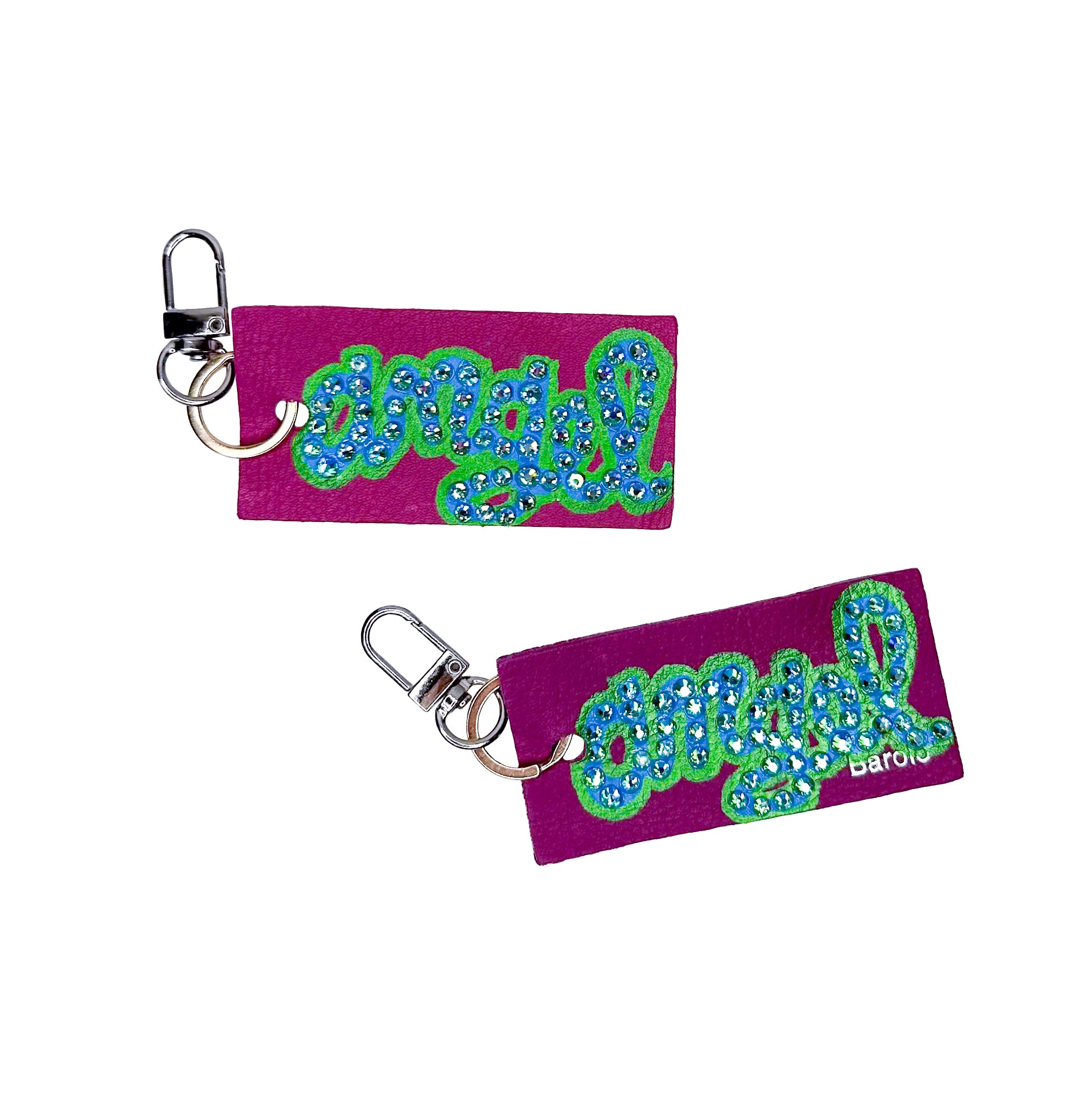 Convertible Angel Keychain Tag Sparkle Choker Necklace