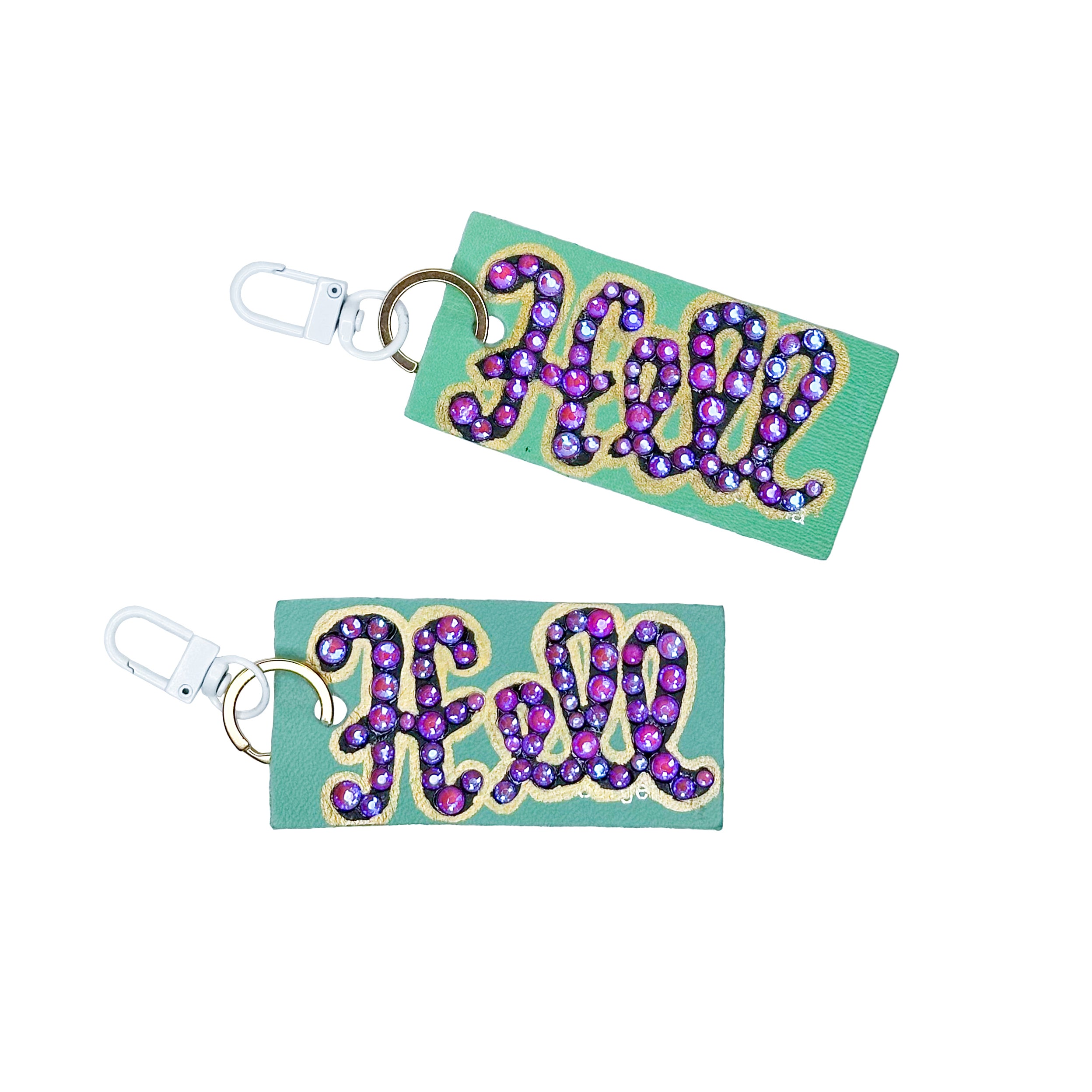 Convertible Hell Keychain Tag Sparkle Choker Necklace