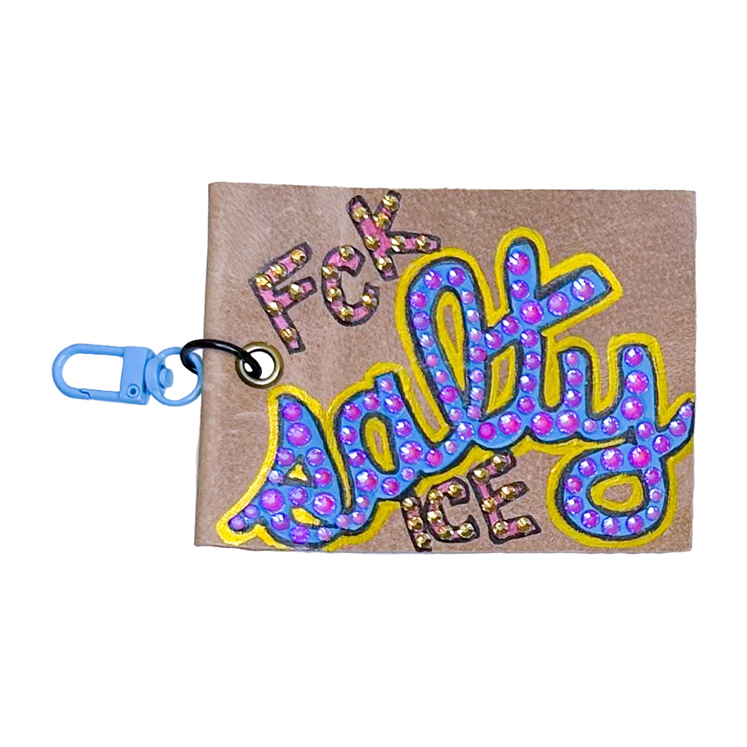 Salty Fuck Ice Sparkle Bag Charm Keychain