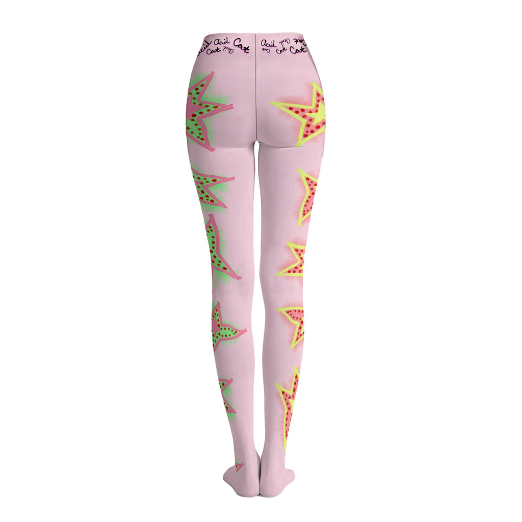 Side Stars Light Pink Tights *PRE-ORDER*