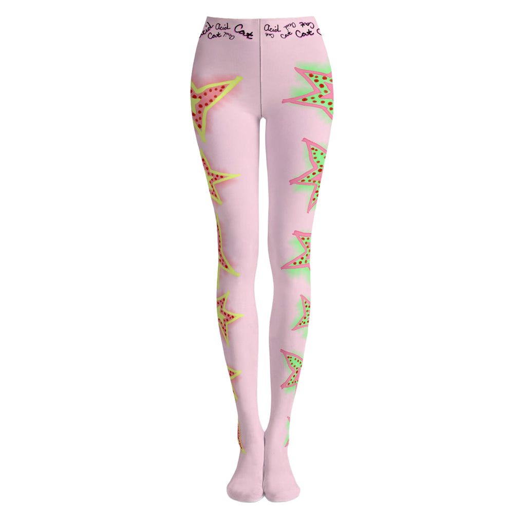 Side Stars Light Pink Tights *PRE-ORDER*