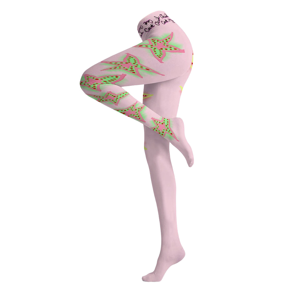 Side Stars Light Pink Tights *PRE-ORDER*