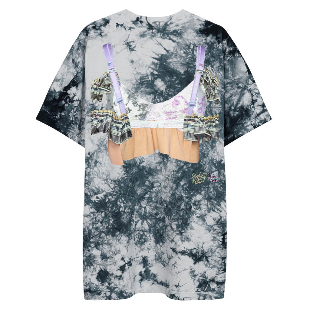 Forever Duo Kitty Bra Tie Dye T Shirt