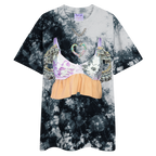 Forever Duo Kitty Bra Tie Dye T Shirt